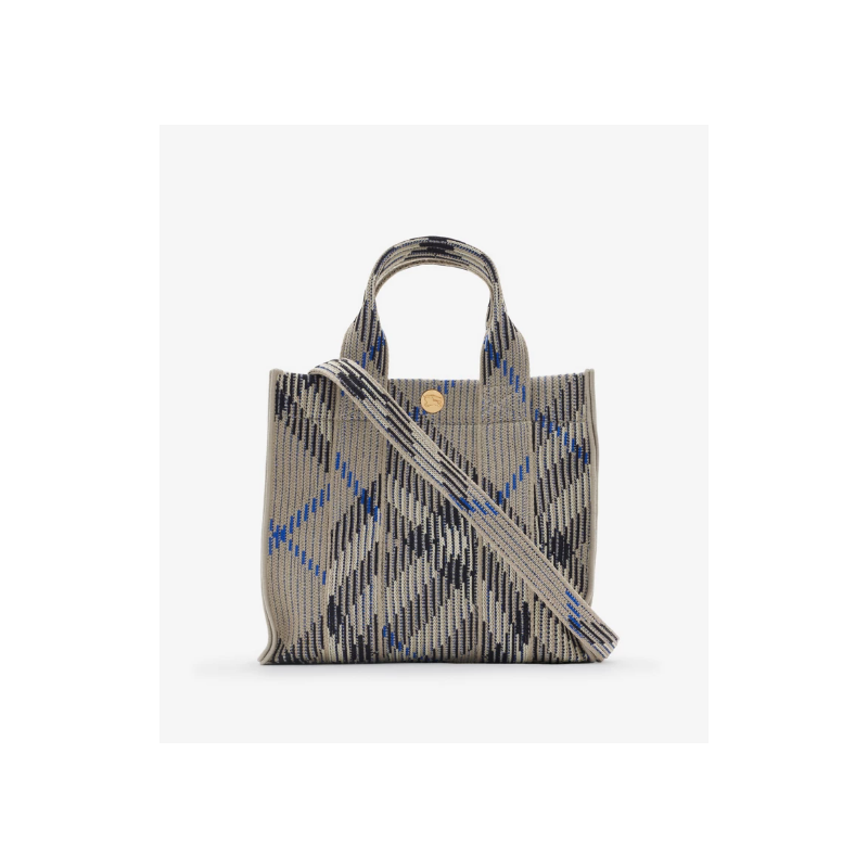 Burberry Mini Check Knitted Tote