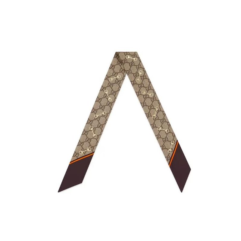 GG horsebit silk neck tie