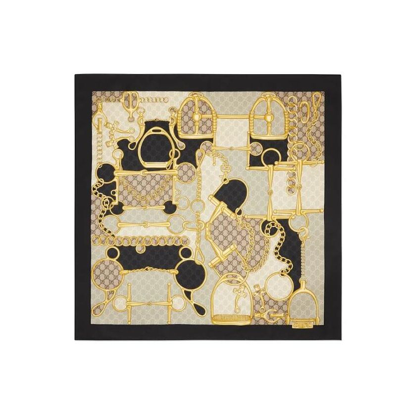 Gucci Square Silk Scarf