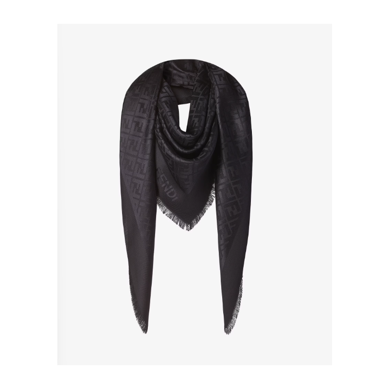 Fendi Silk and Wool FF Shawl