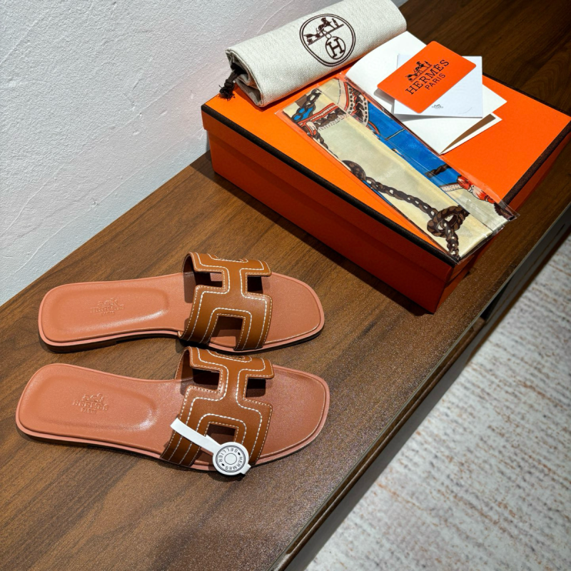 Hermes Oran Flat Sandal, Size 35-42
