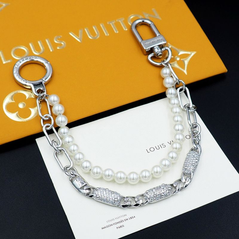 LV Chain Belt Pearls Bag Charm