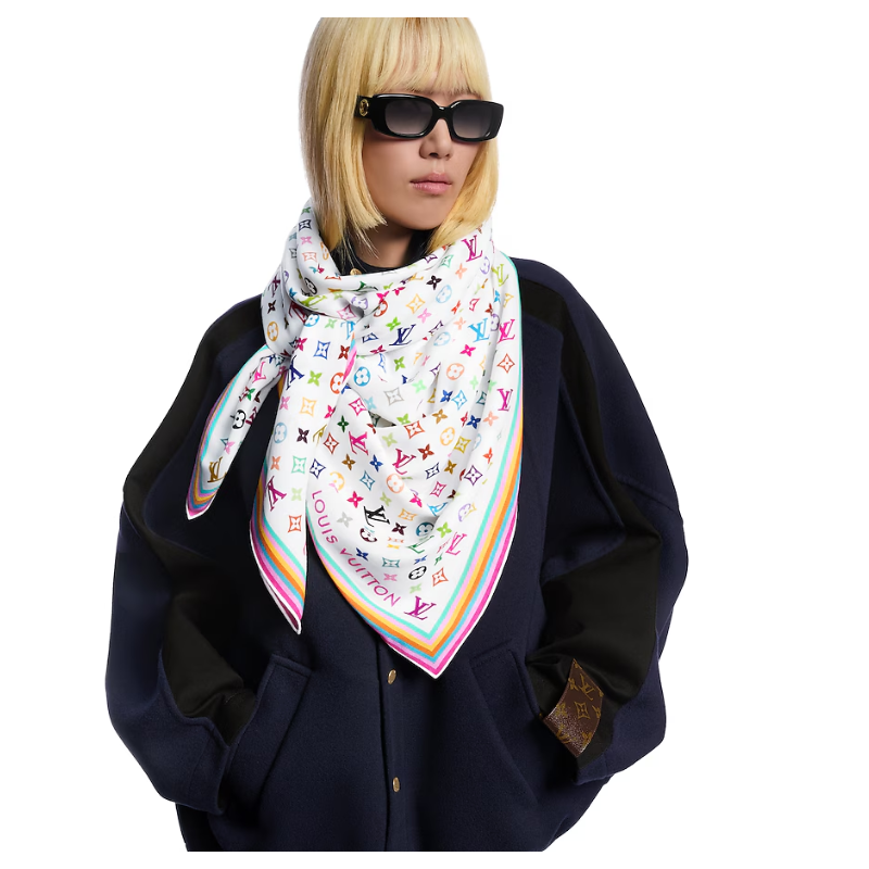  LV x TM Monogram Multicolor Shawl