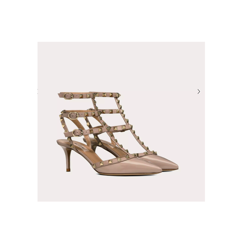Valentino rockstud patent pumps with strap 6.5cm, Size 35-41