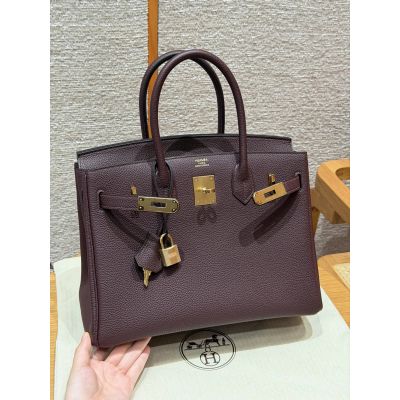 Rouge Sellier Togo Birkin 30 Gold Hardware