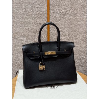 Black Swift Birkin 30 Gold Hardware