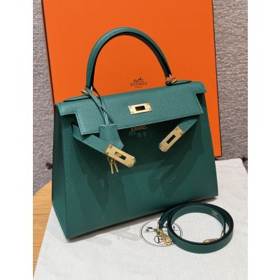 Makachite Epsom Kelly 28 Gold Hardware