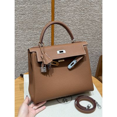 Gold Togo Kelly 28 Palladium Hardware