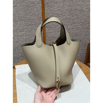 Trench Clemence Picotin Lock 18 Gold Hardware 