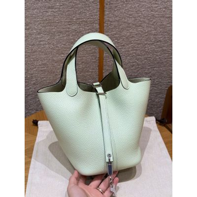 Vert Fizz Clemence Picotin Lock 18 Palladium Hardware 