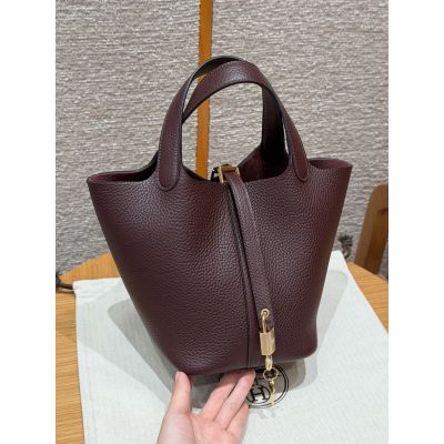 Rouge Seller Clemence Picotin Lock 18 Gold Hardware 