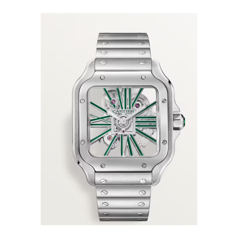 Santos de cartier skeleton watch